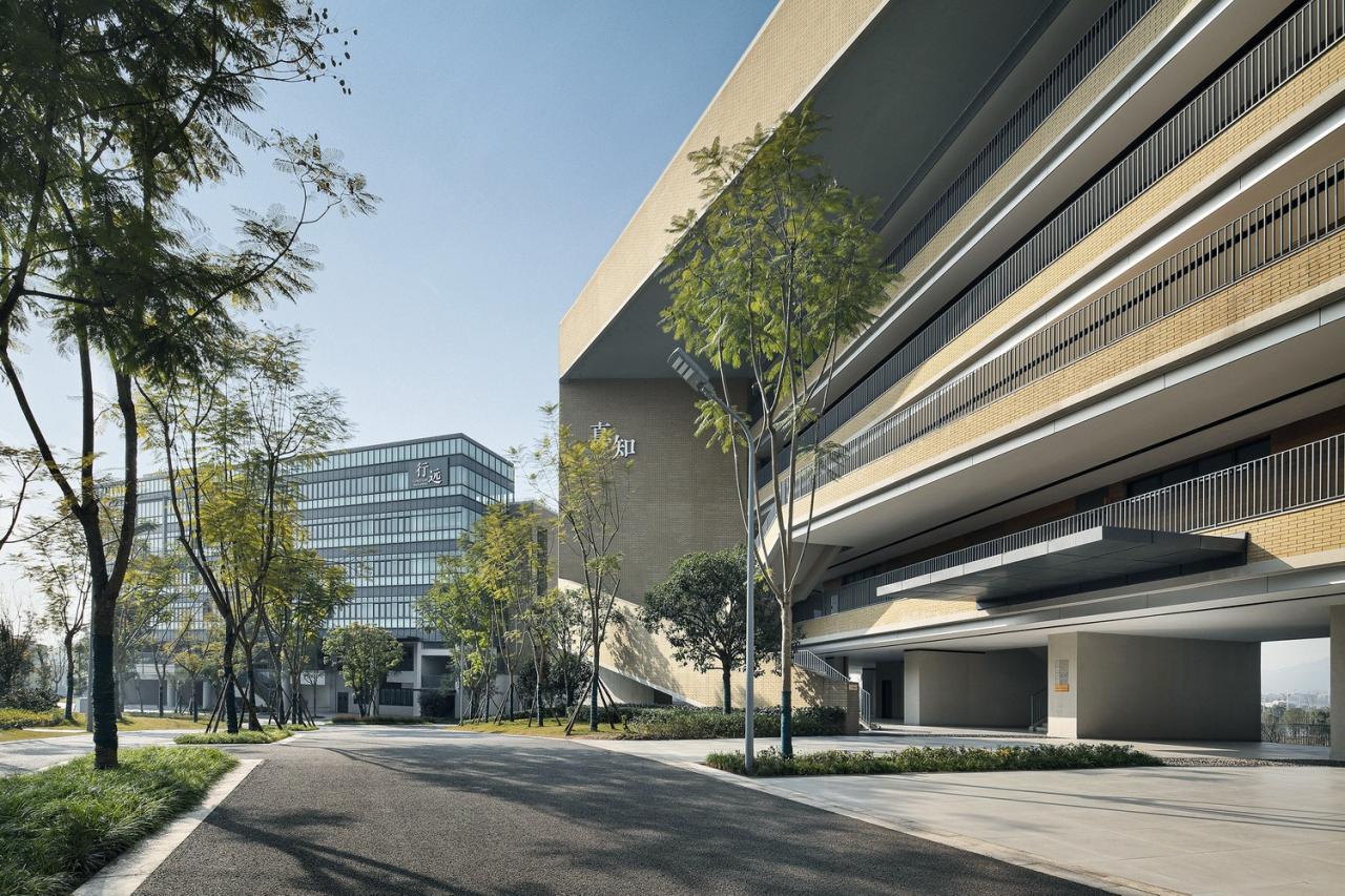 BIM建筑|西南大学附属中学两江校区：消失的高密度校园 / gad