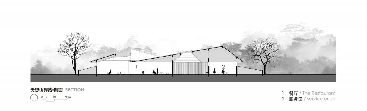 BIM建筑|无想山秋湖驿站 / 米思建筑