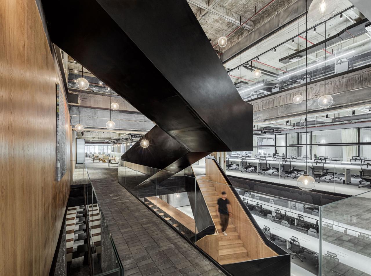 BIM建筑|将悬浮会议室引入移卡办公空间 / JSPA Design