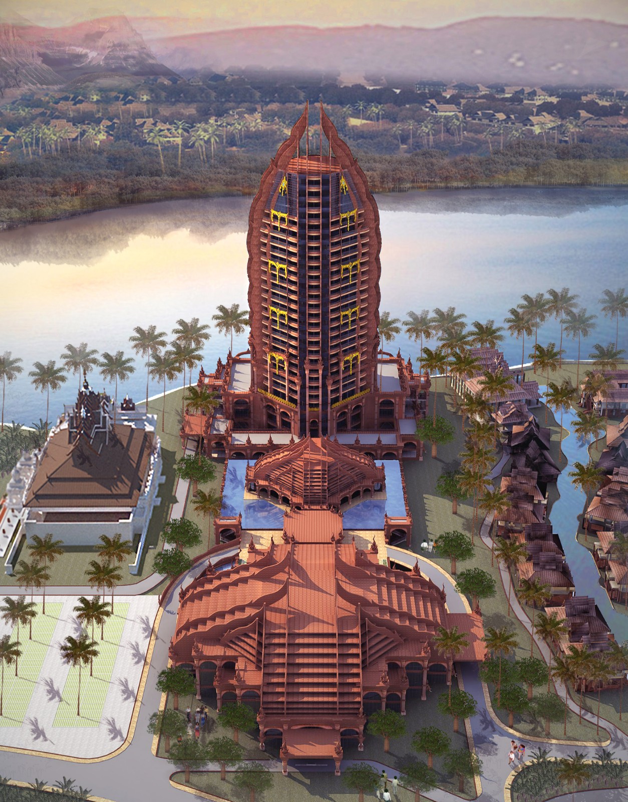 BIM建筑|雨林里的“繁花”：西双版纳景兰国际会议度假酒店 / 纲亚建筑+本土实践(广州）