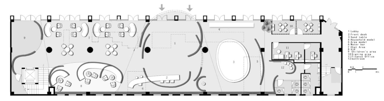BIM建筑|鸿安丽苑售楼中心 / 正方良行设计