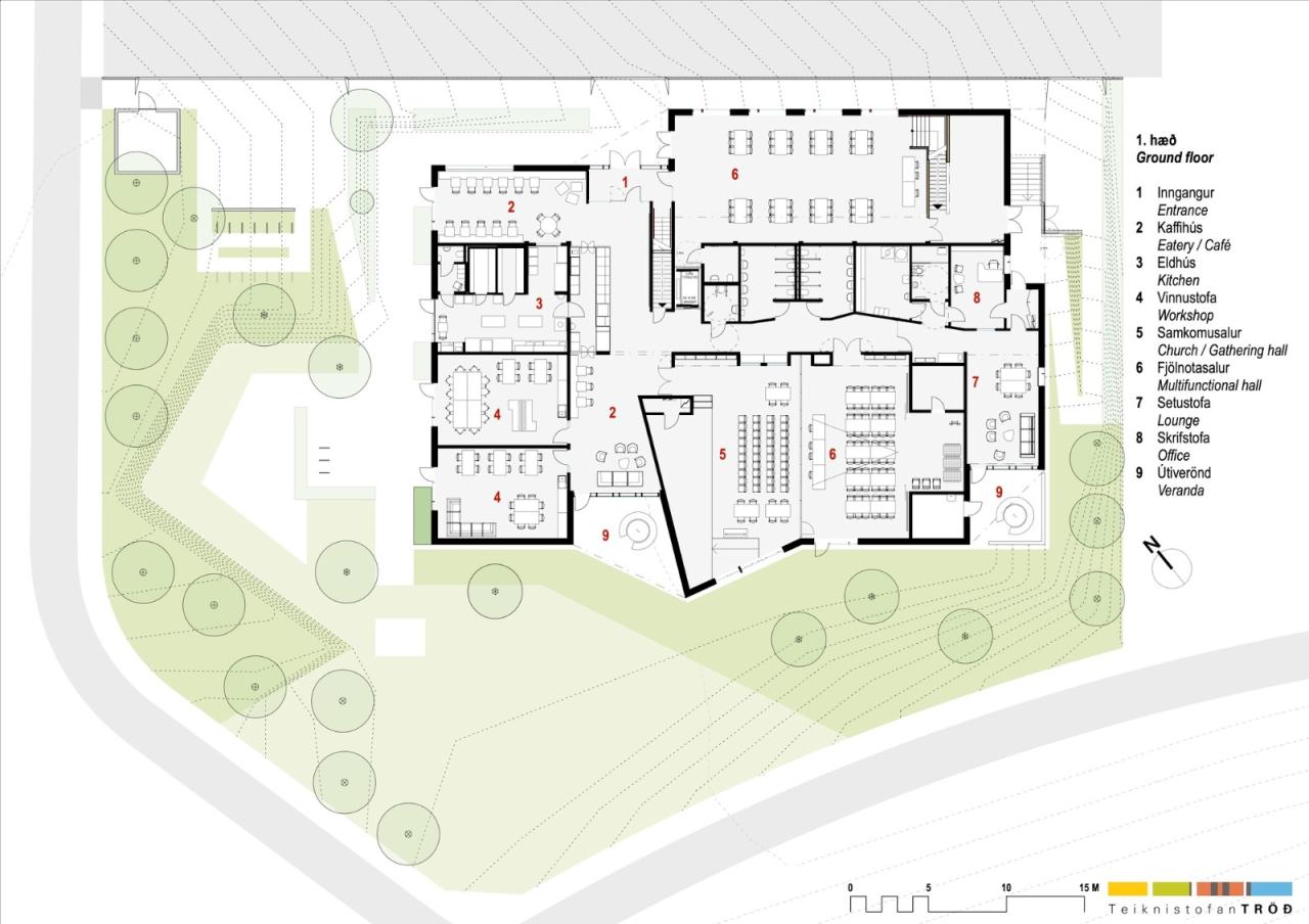BIM建筑|救世军冰岛总部 / Teiknistofan Tröo