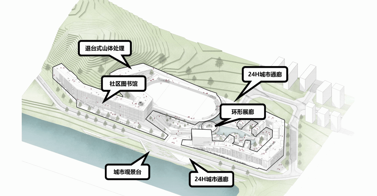 BIM建筑|“塘畔隐园”—深圳市第二十八高级中学建筑方案设计 / 一境建筑设计