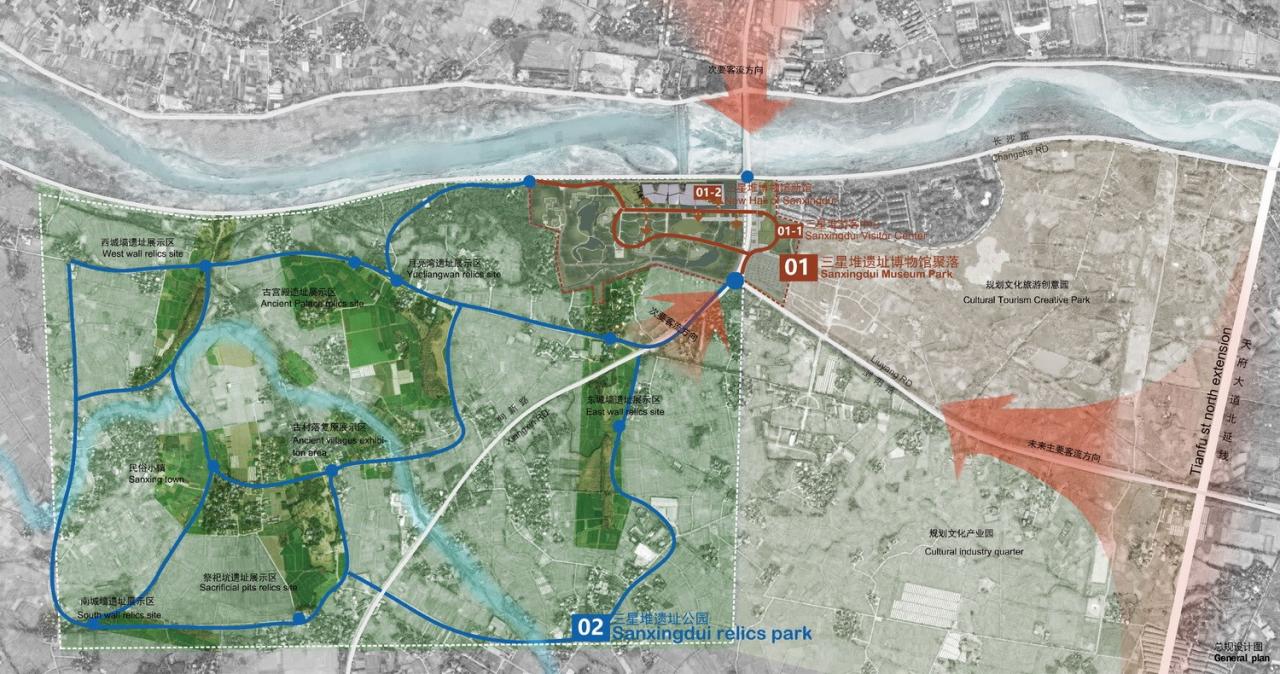 BIM建筑|古蜀玉璋：三星堆博物馆新馆方案设计 / 北京市建筑设计研究院有限公司