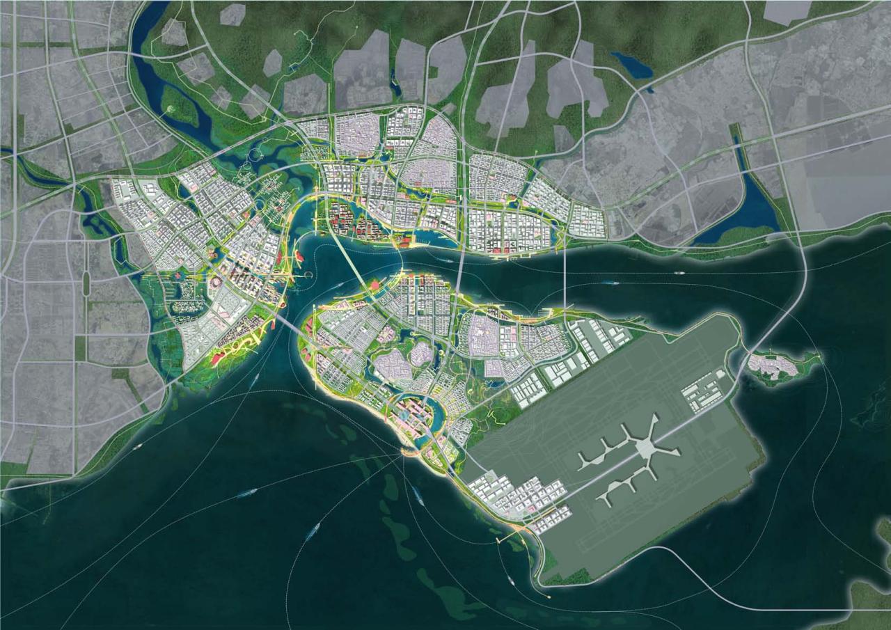 BIM建筑| UPDIS与Aedas联合体赢得厦门新机场片区城市设计国际方案竞赛