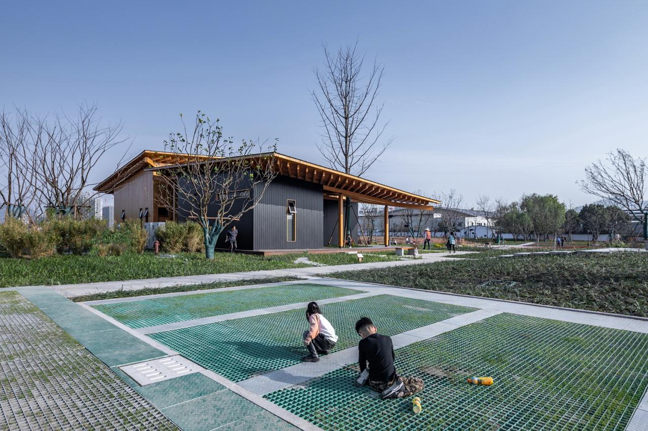 BIM建筑|富阳·阳陂湖湿地接待中心 / 尌林建筑设计事务所