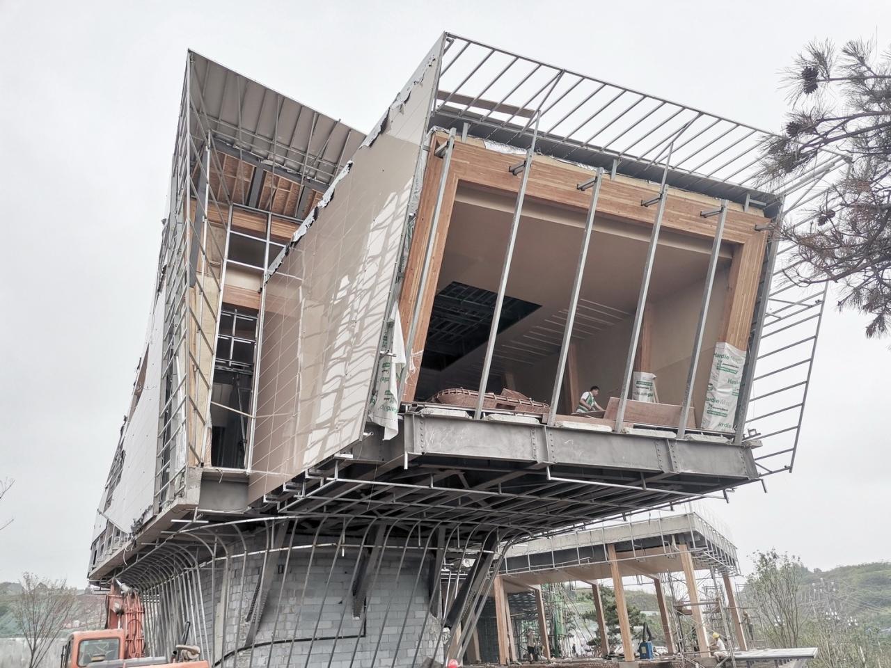 BIM建筑|木构建造设计一体化 l 宜宾白兰美学馆：建筑如何在地生长？