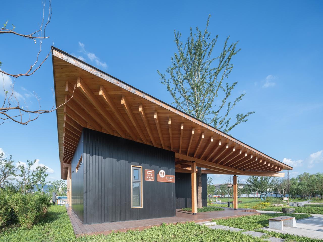 BIM建筑|富阳·阳陂湖湿地接待中心 / 尌林建筑设计事务所