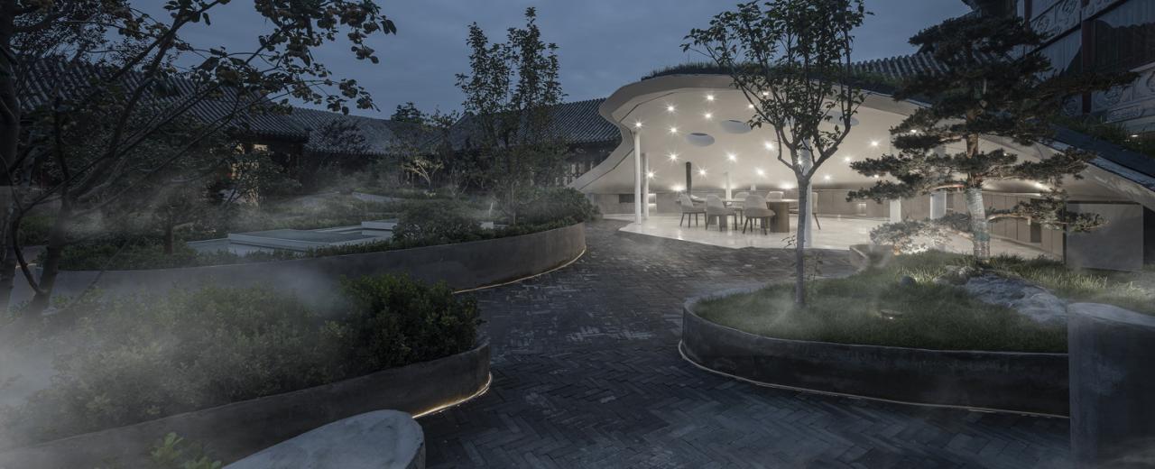 BIM建筑|中国传统四合庭院的人文办公综合体升级改造 / 北京中德行建筑设计