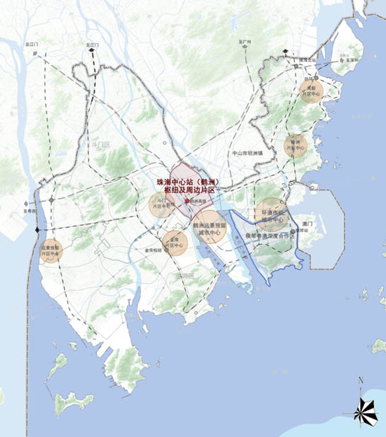 BIM建筑|珠海中心站（鹤洲）枢纽及周边片区概念规划暨城市设计国际竞赛