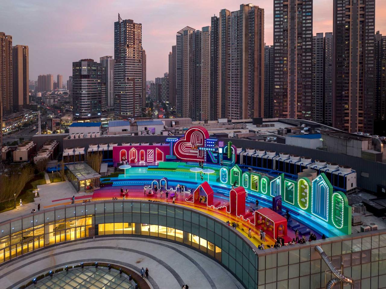 BIM建筑|屋顶公共空间改造：彩虹之上 / 佰筑建筑设计咨询（上海）有限公司