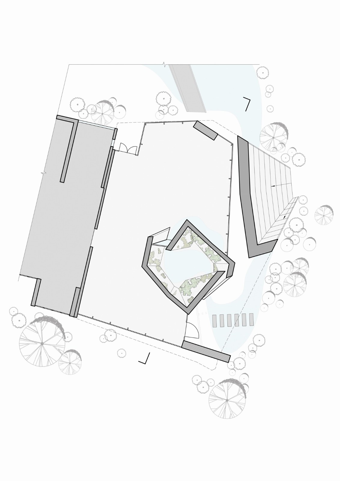 BIM建筑|山村改造中的小品建筑：山根之花 ／谱观建筑