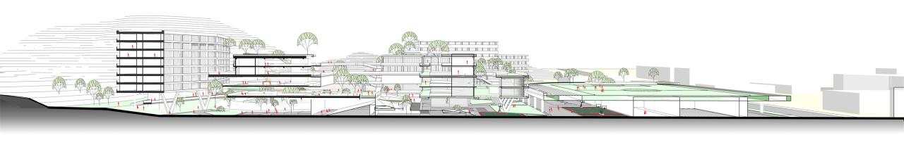 BIM建筑|山间学堂：深圳市第三十三高级中学（中标候选方案） / 上海华都建筑规划设计有限公司