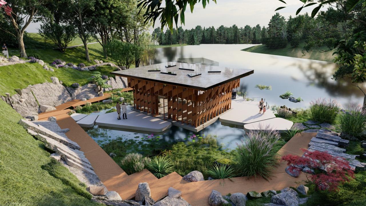 BIM建筑|天府栖岸——观鸟屋 / 蜂蜜景观工坊