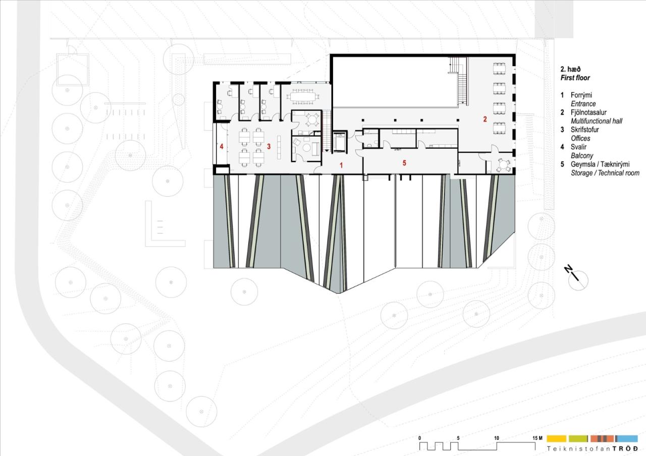 BIM建筑|救世军冰岛总部 / Teiknistofan Tröo