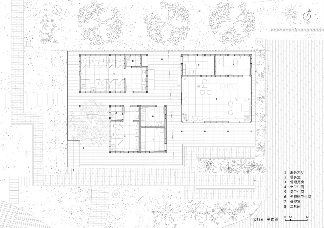 BIM建筑|富阳·阳陂湖湿地接待中心 / 尌林建筑设计事务所