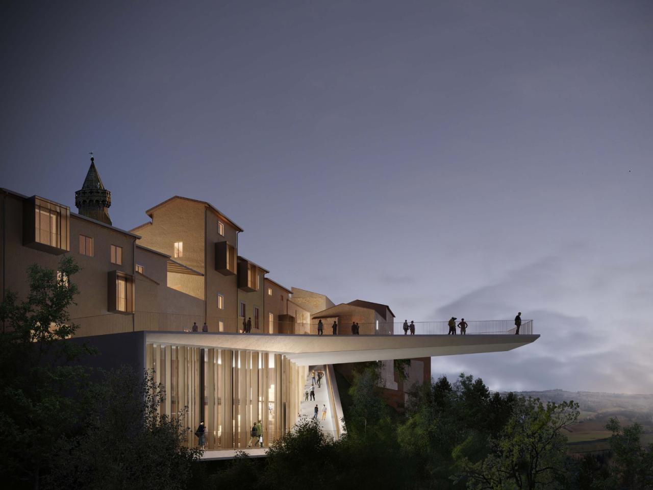 BIM建筑|托斯卡纳“山谷浮桥” / MC A新作