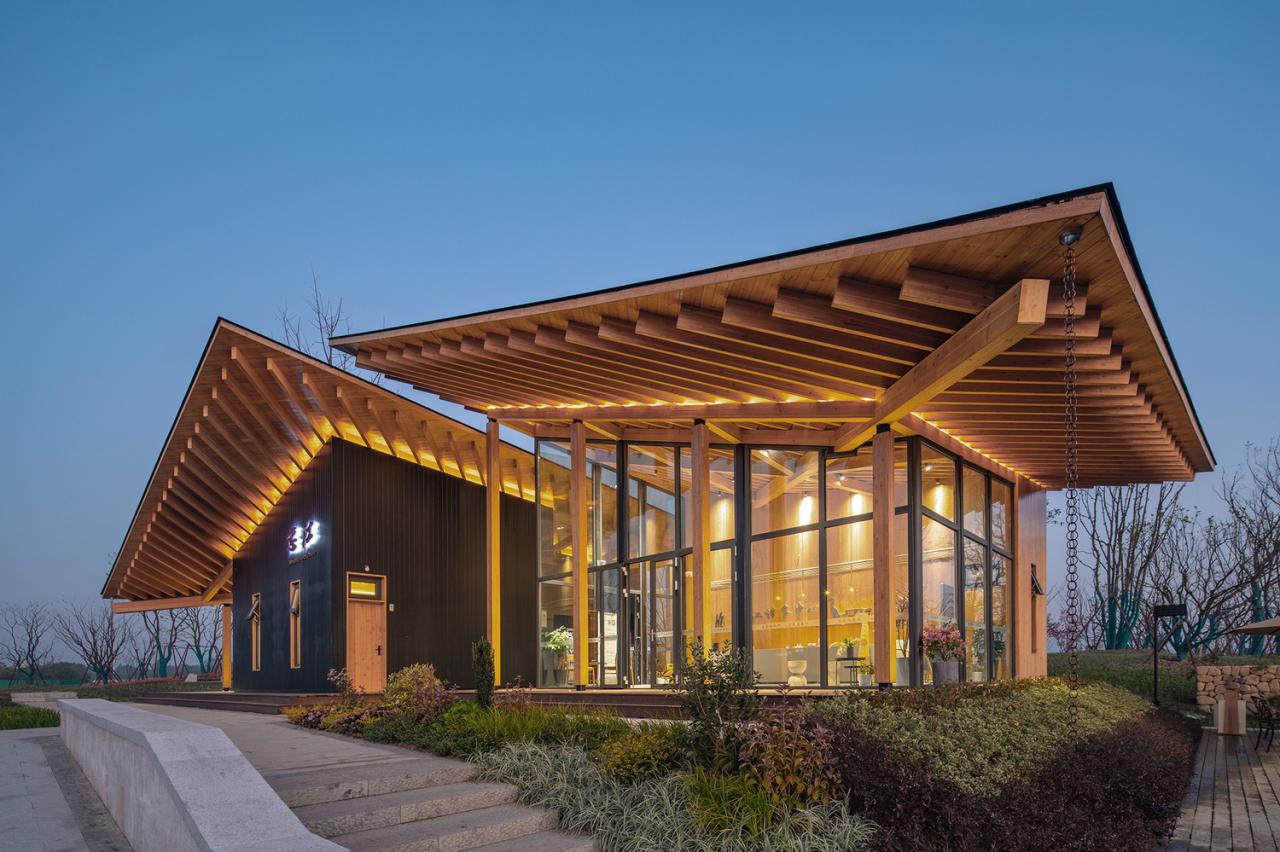 BIM建筑|富阳·阳陂湖湿地接待中心 / 尌林建筑设计事务所