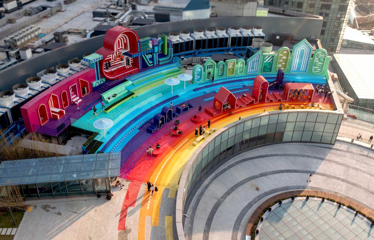 BIM建筑|屋顶公共空间改造：彩虹之上 / 佰筑建筑设计咨询（上海）有限公司