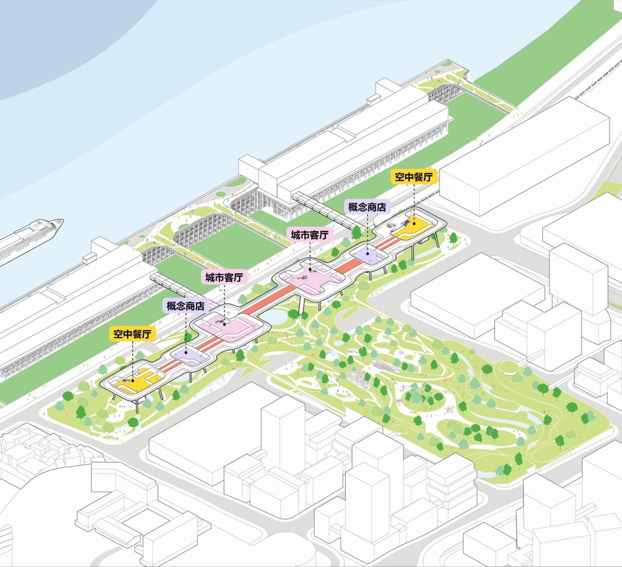 BIM建筑|“龙门吊” | MAD赢得重庆寸滩国际邮轮中心竞赛