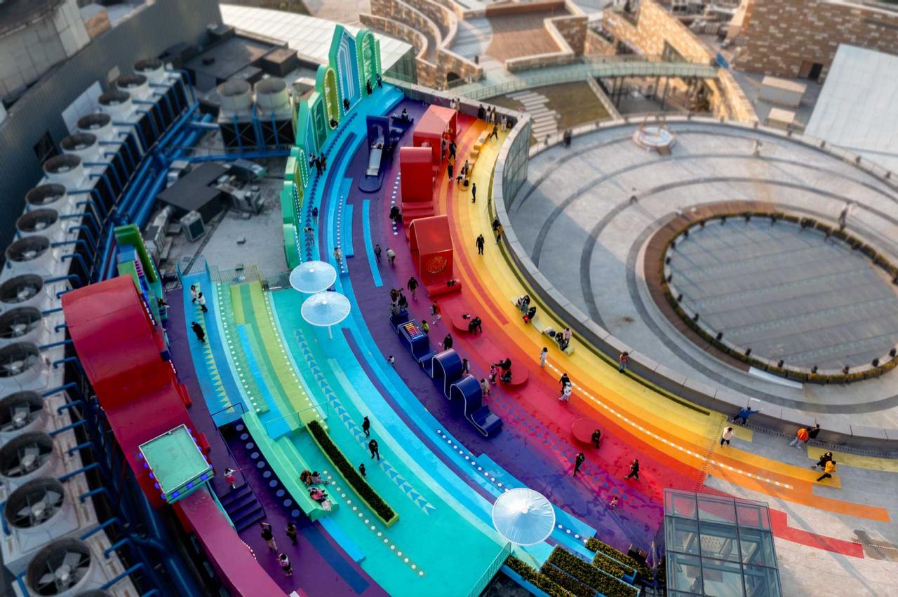 BIM建筑|屋顶公共空间改造：彩虹之上 / 佰筑建筑设计咨询（上海）有限公司