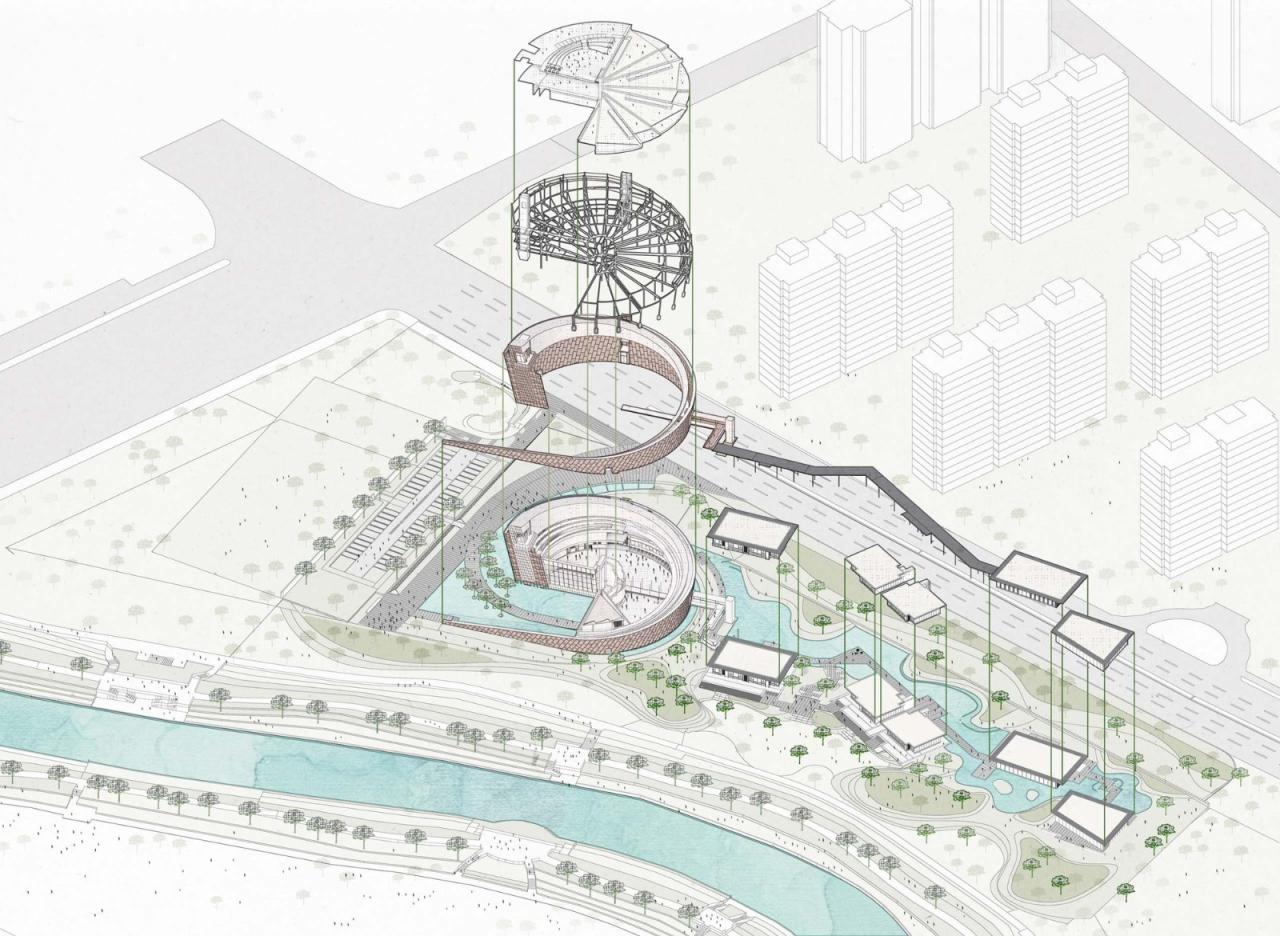 BIM建筑|济宁运河文化艺术中心 / 筑境设计