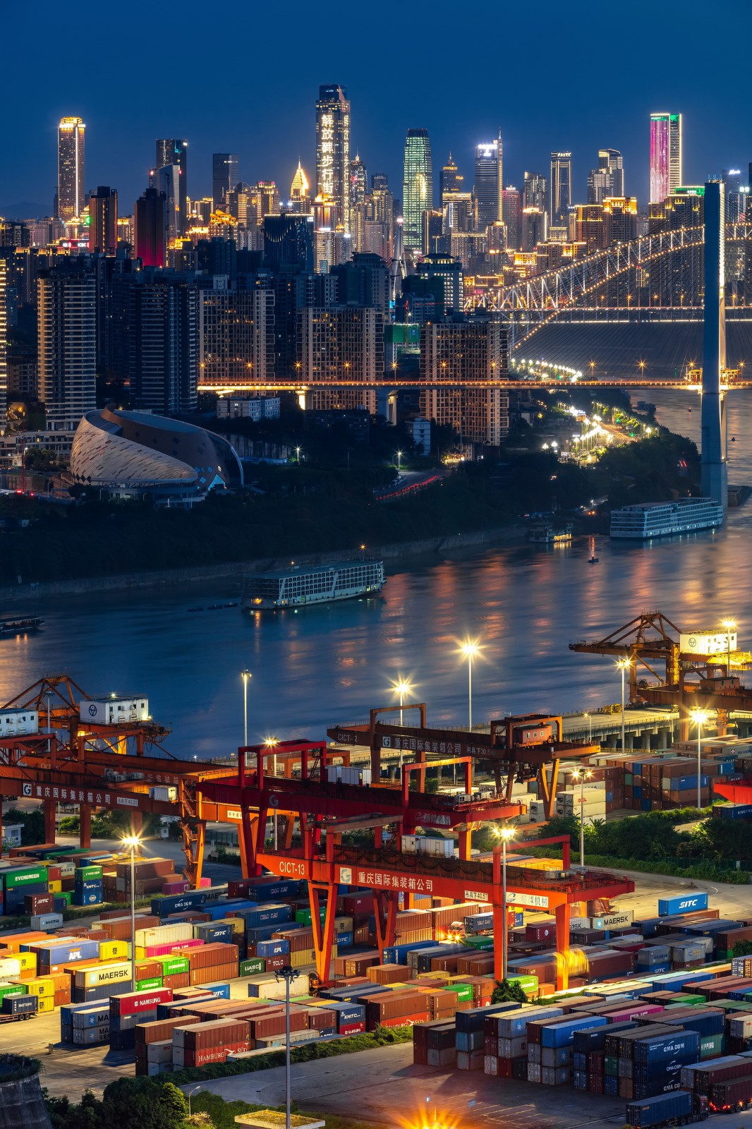 BIM建筑|“龙门吊” | MAD赢得重庆寸滩国际邮轮中心竞赛