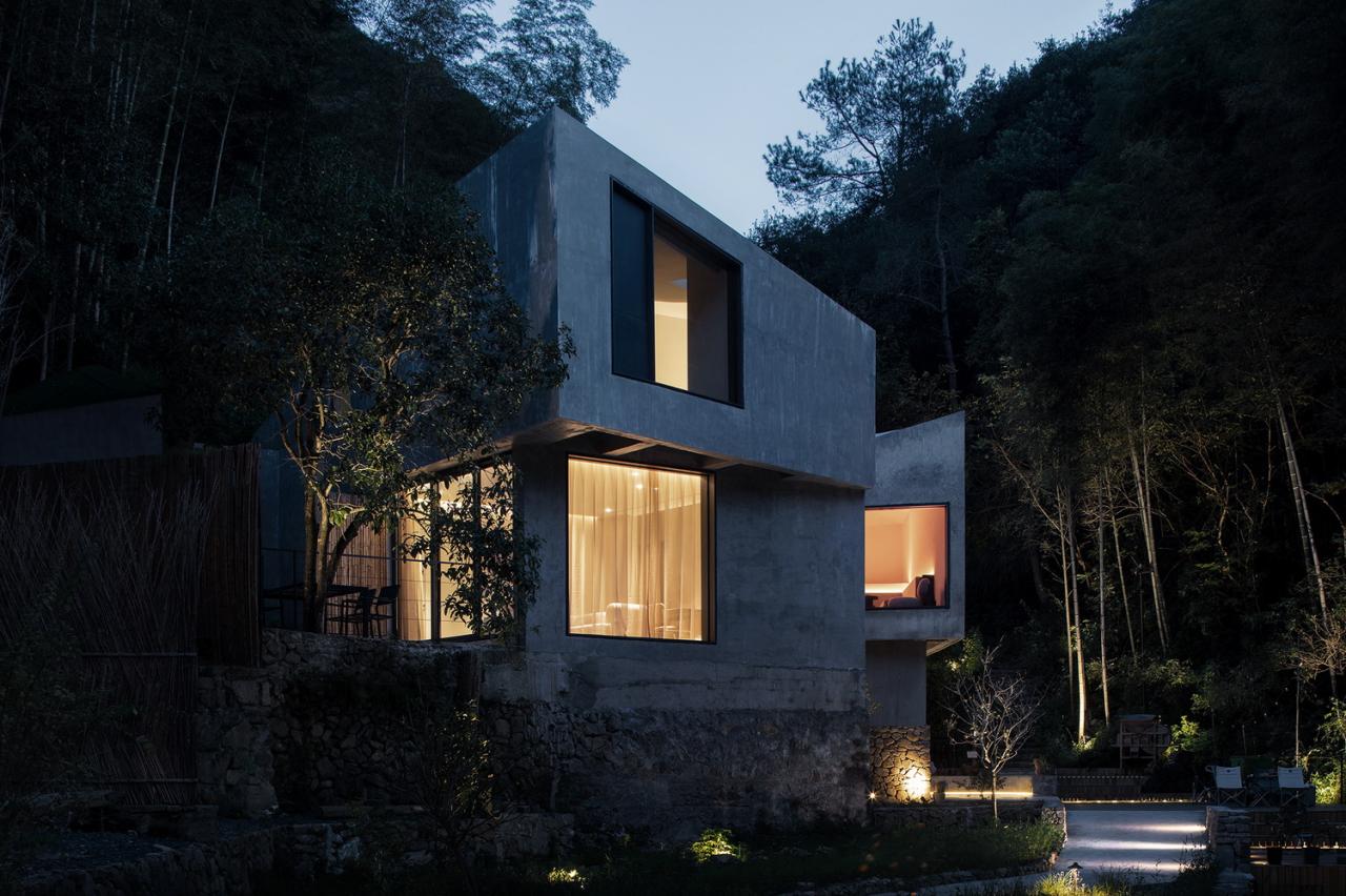 BIM建筑|桐庐流云乡墅，山野间的隐世秘境 / MDO木君建筑设计