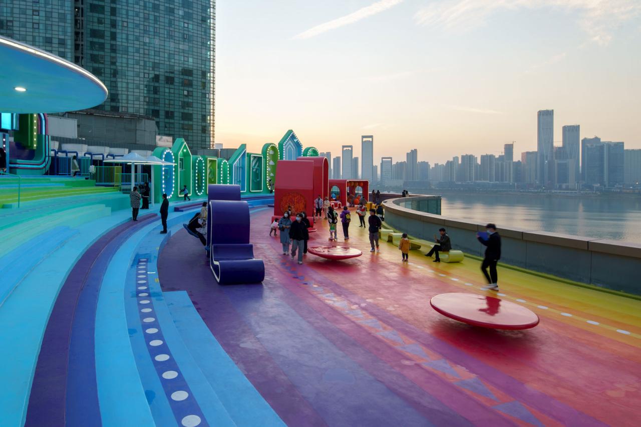 BIM建筑|屋顶公共空间改造：彩虹之上 / 佰筑建筑设计咨询（上海）有限公司