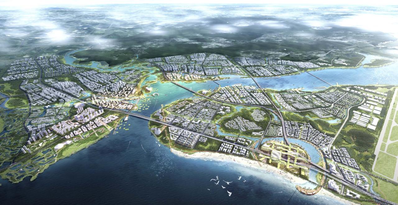 BIM建筑| UPDIS与Aedas联合体赢得厦门新机场片区城市设计国际方案竞赛