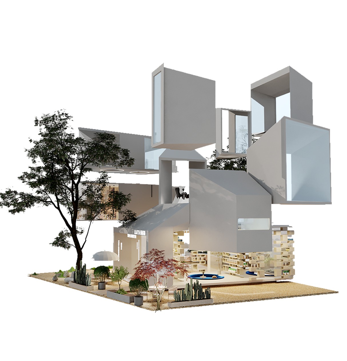 BIM建筑|上海云间粮仓 “人民河畔悬浮的太空盒”LILITH莉莉斯小屋 / DCDSAA淀川建筑事务所