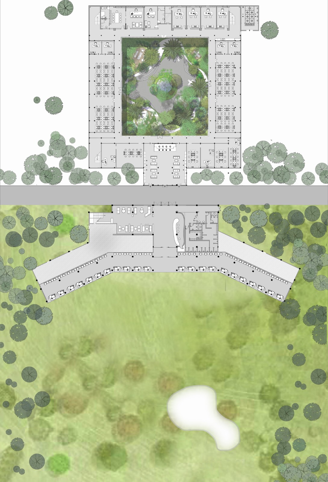 BIM建筑|中国传统四合庭院的人文办公综合体升级改造 / 北京中德行建筑设计
