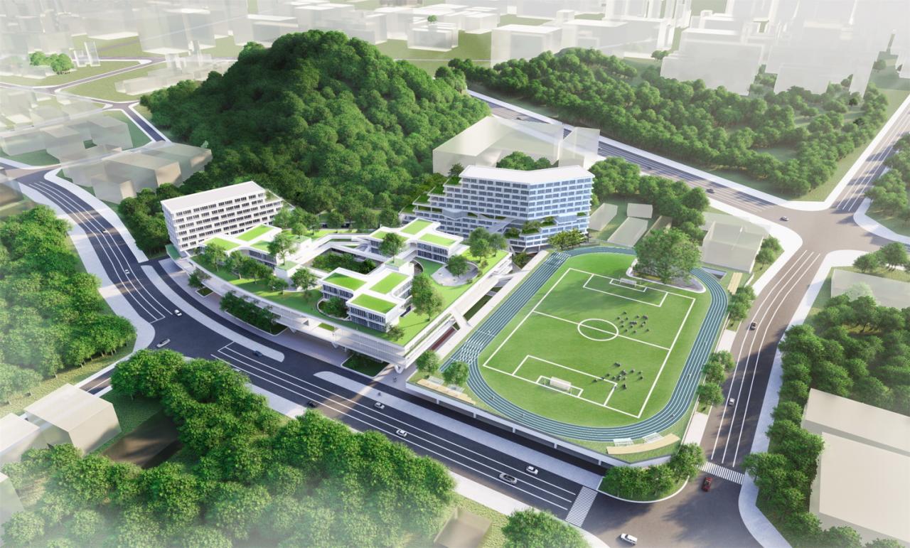 BIM建筑|山间学堂：深圳市第三十三高级中学（中标候选方案） / 上海华都建筑规划设计有限公司