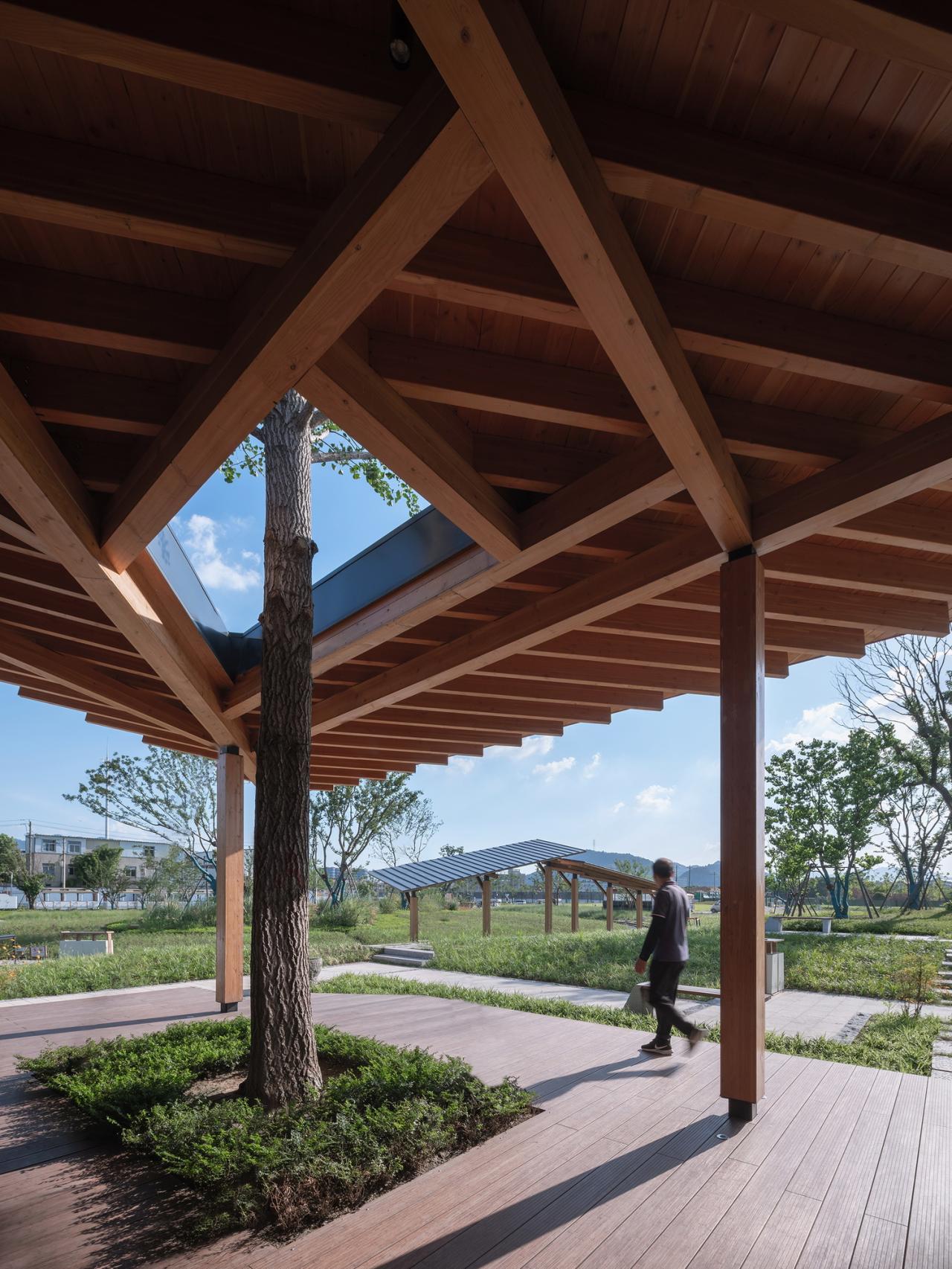 BIM建筑|富阳·阳陂湖湿地接待中心 / 尌林建筑设计事务所