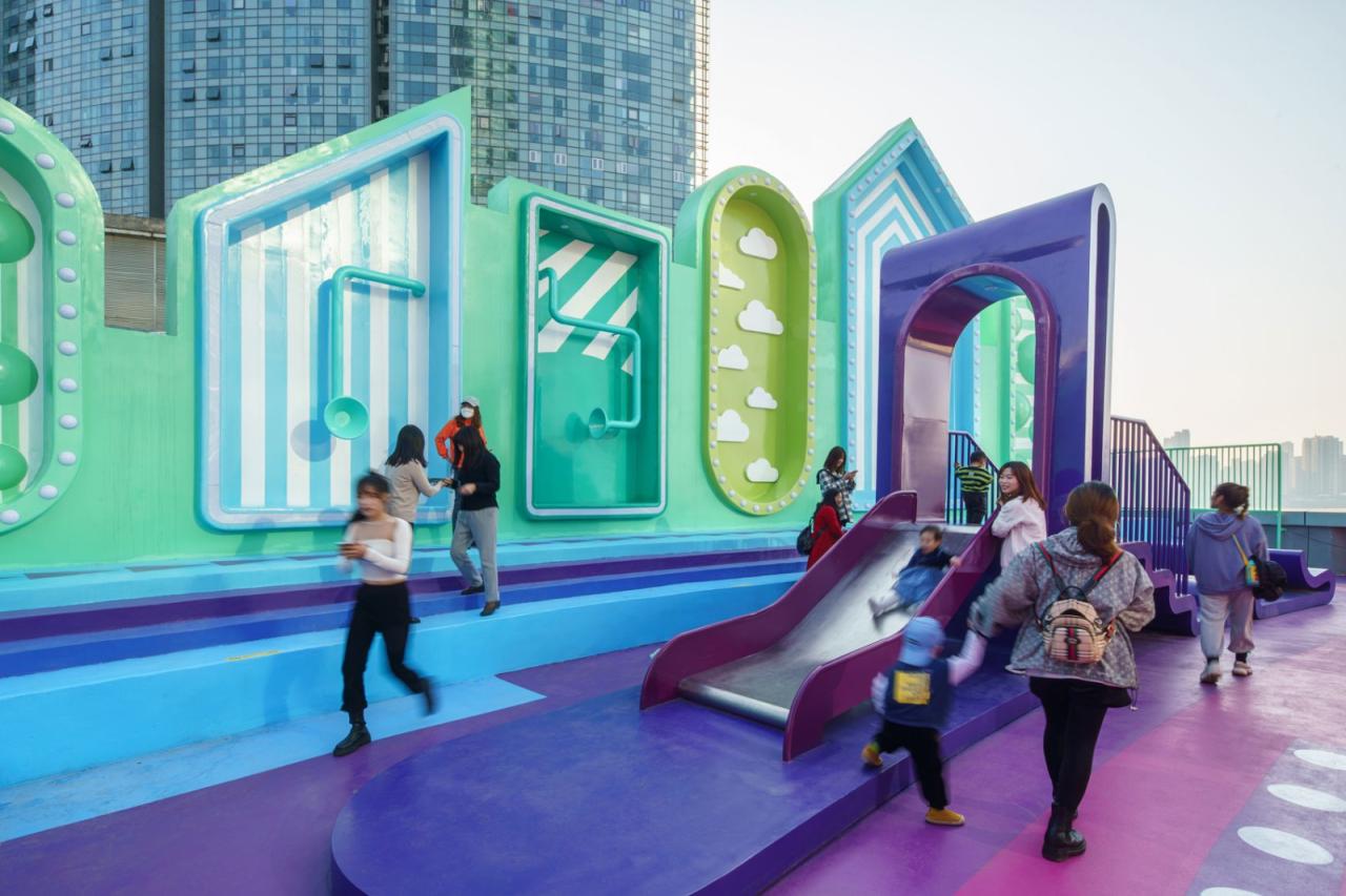 BIM建筑|屋顶公共空间改造：彩虹之上 / 佰筑建筑设计咨询（上海）有限公司