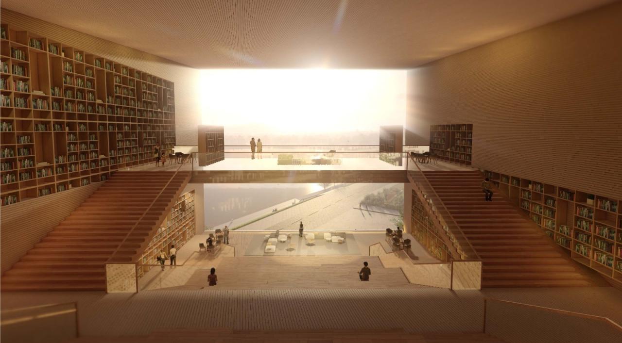 BIM建筑|“塘畔隐园”—深圳市第二十八高级中学建筑方案设计 / 一境建筑设计