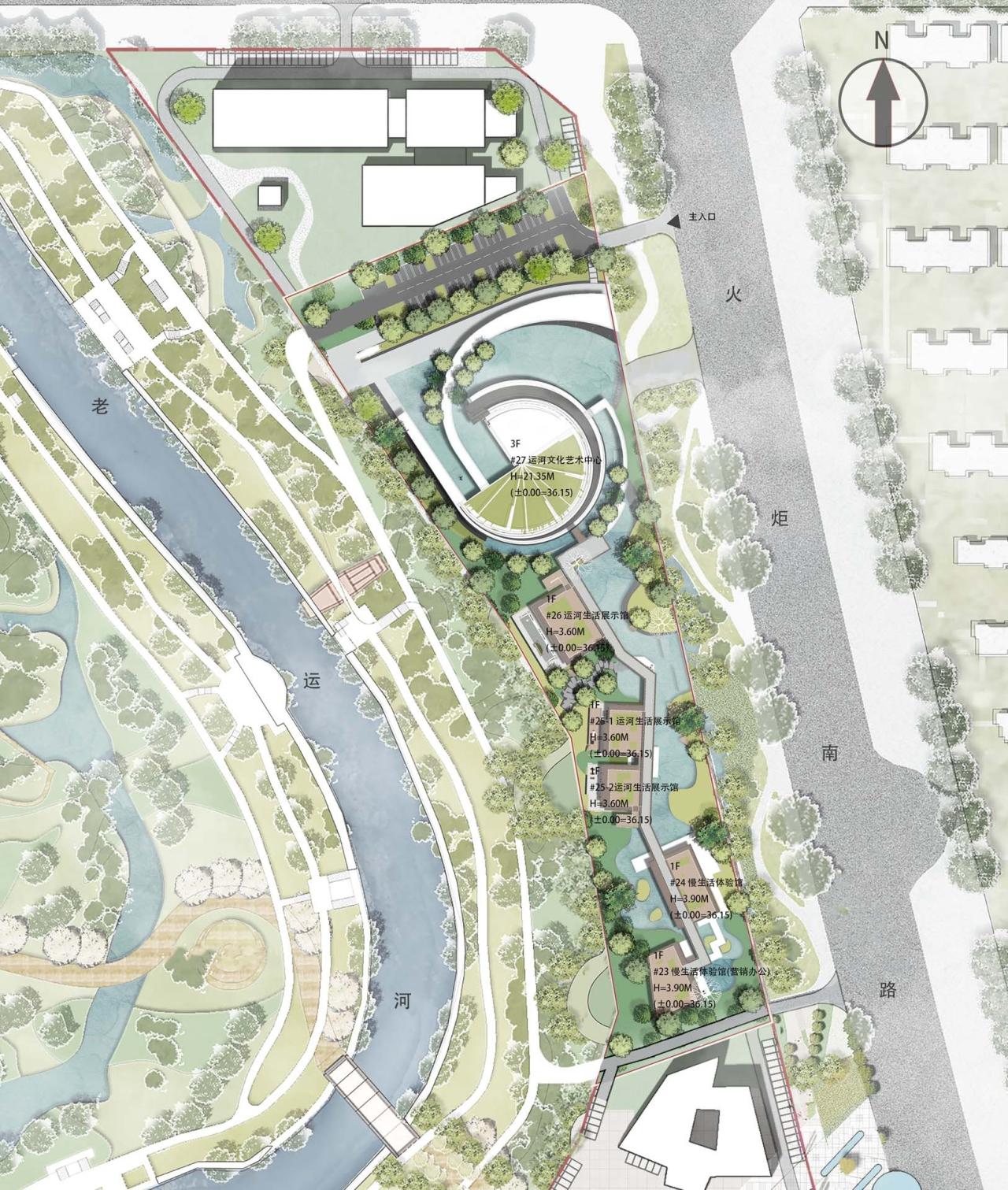 BIM建筑|济宁运河文化艺术中心 / 筑境设计