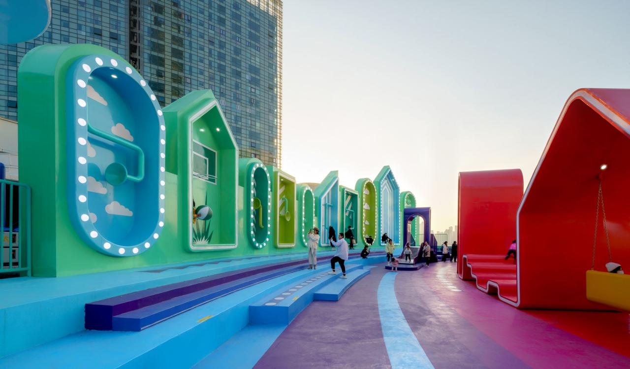 BIM建筑|屋顶公共空间改造：彩虹之上 / 佰筑建筑设计咨询（上海）有限公司