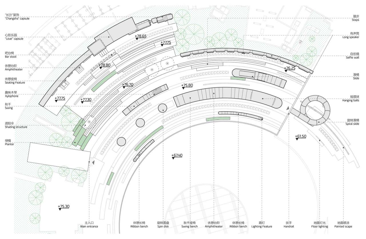BIM建筑|屋顶公共空间改造：彩虹之上 / 佰筑建筑设计咨询（上海）有限公司