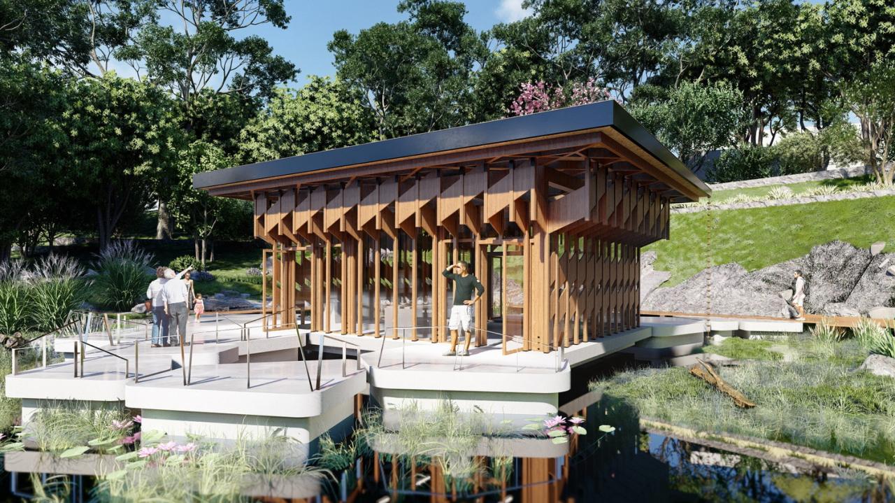 BIM建筑|天府栖岸——观鸟屋 / 蜂蜜景观工坊