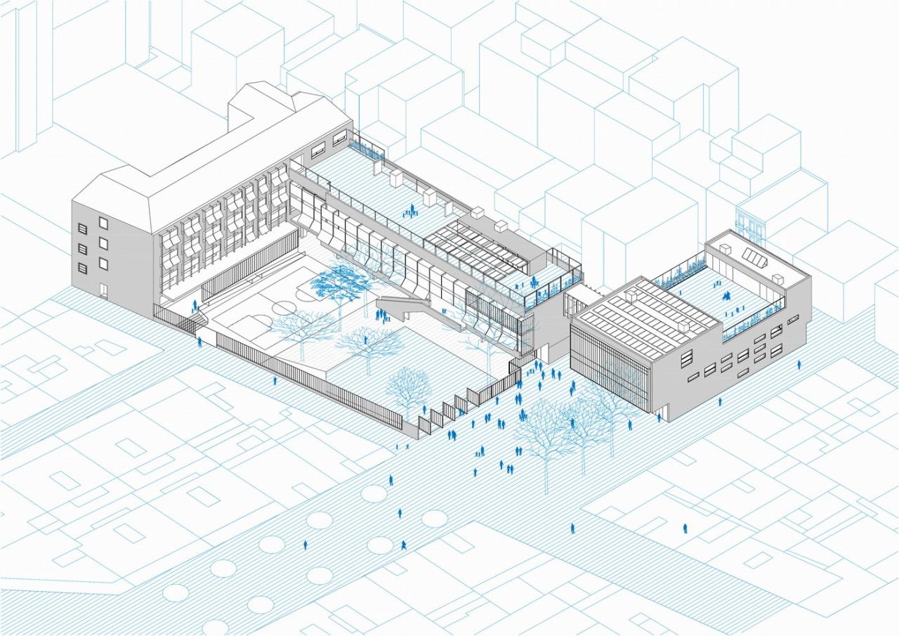 BIM建筑|小学扩建：Mar Bella 学校 / SUMO arquitectes