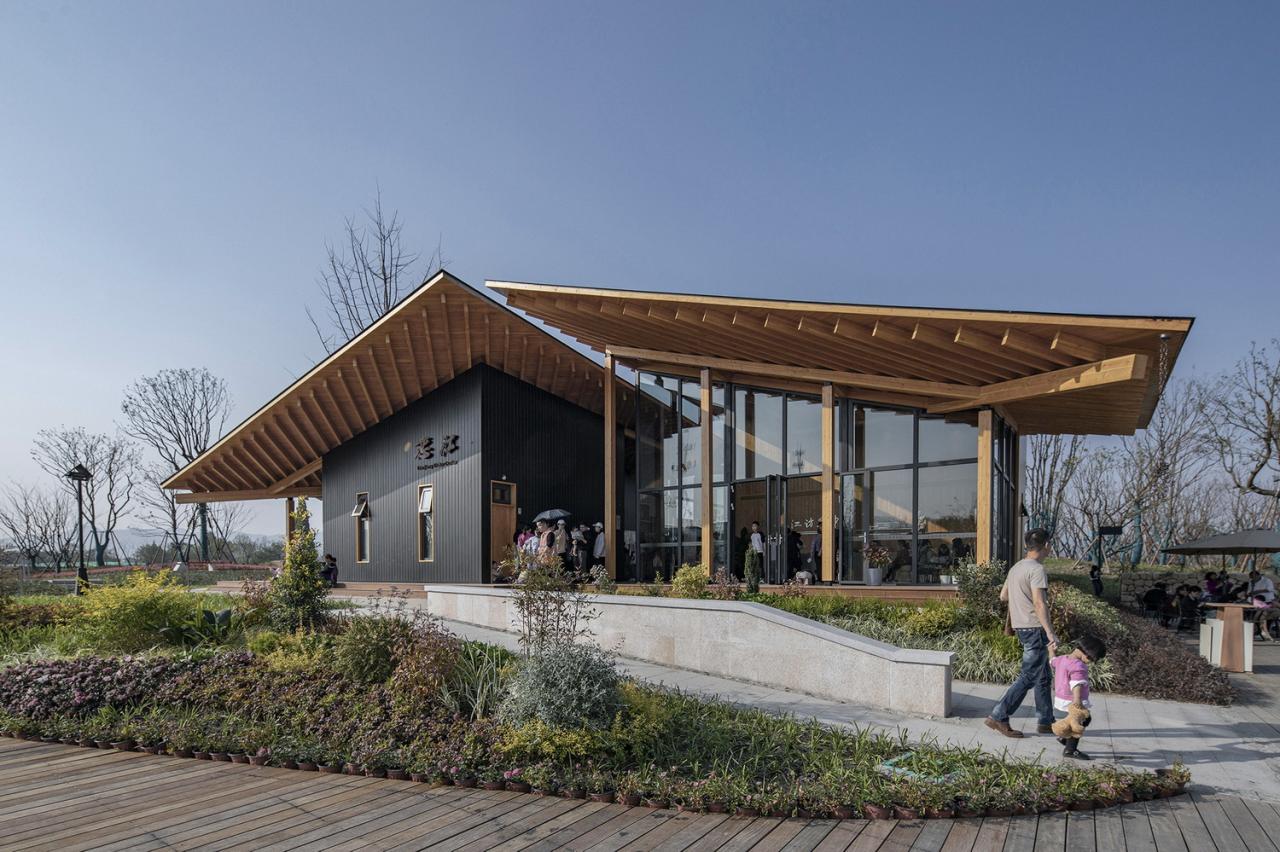 BIM建筑|富阳·阳陂湖湿地接待中心 / 尌林建筑设计事务所