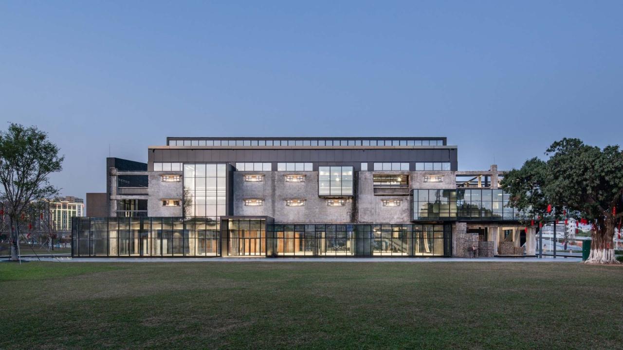 BIM建筑|沙井村民大厅 / 趣城工作室