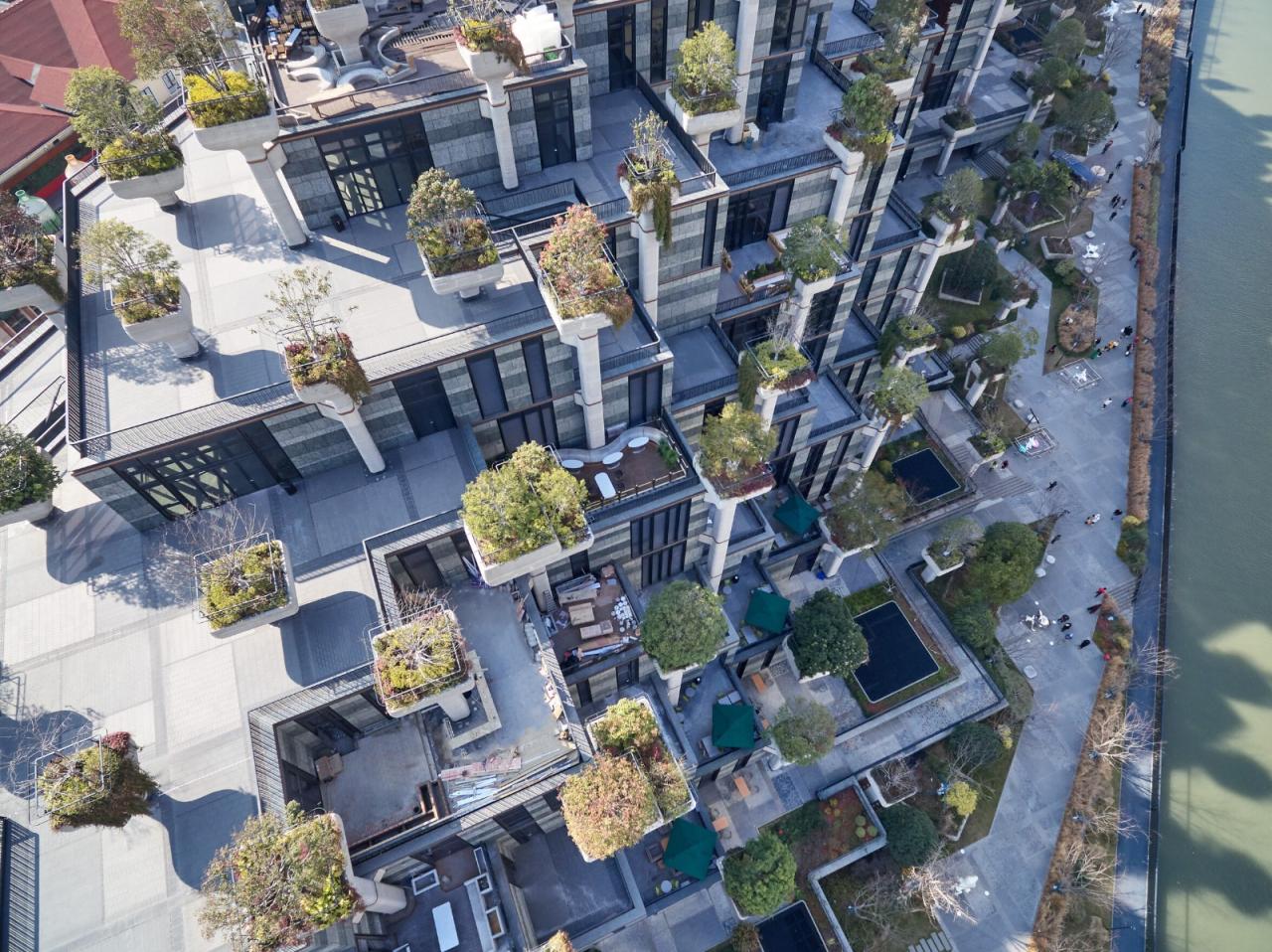 BIM建筑|苏河新地标结构探秘：天安·千树一期启幕 / 奥雅纳