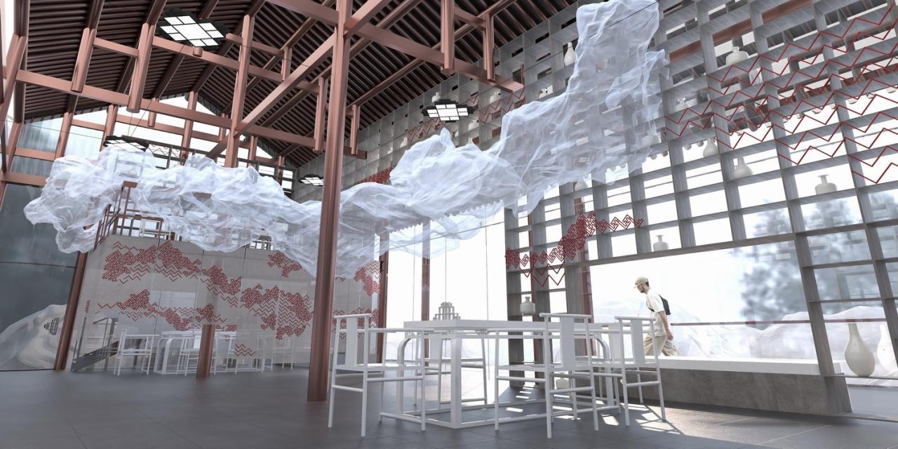 BIM建筑|雷山云屋：西江千户苗寨文化中心方案设计 / 外行建筑