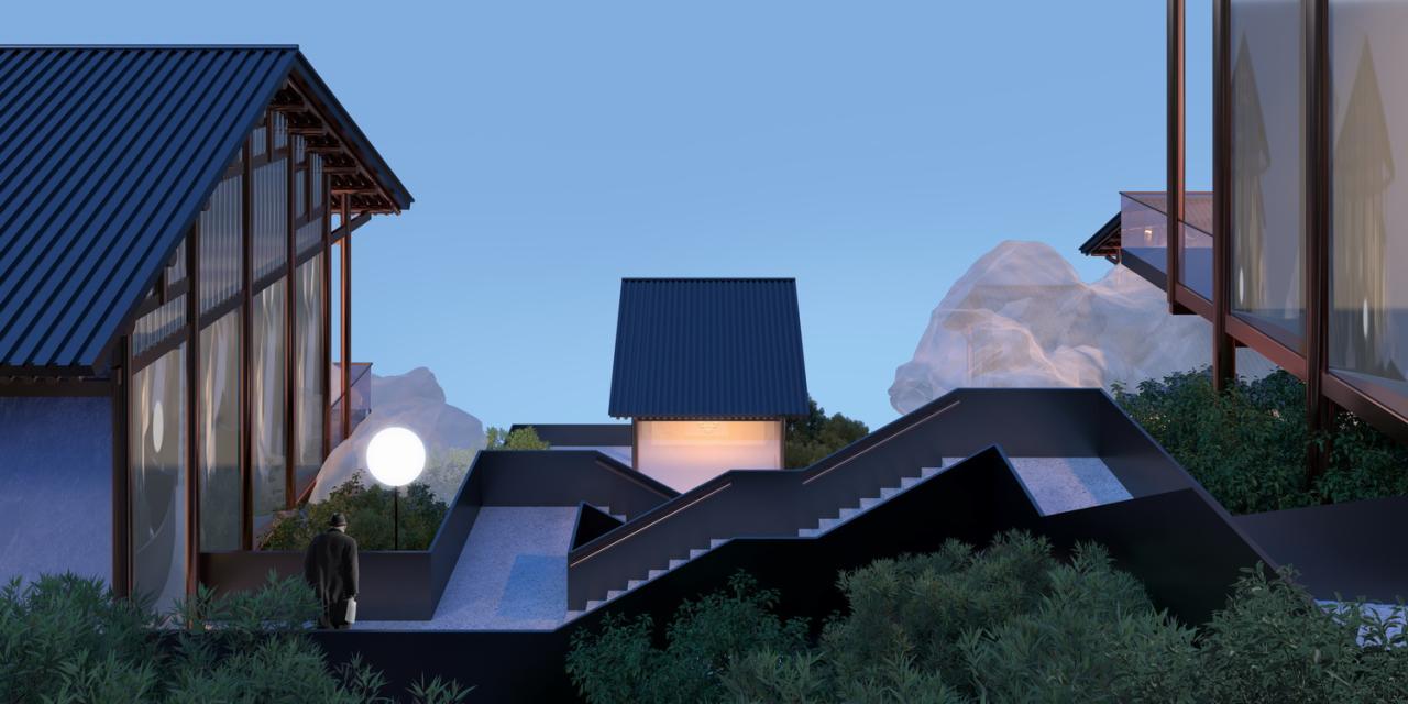 BIM建筑|雷山云屋：西江千户苗寨文化中心方案设计 / 外行建筑