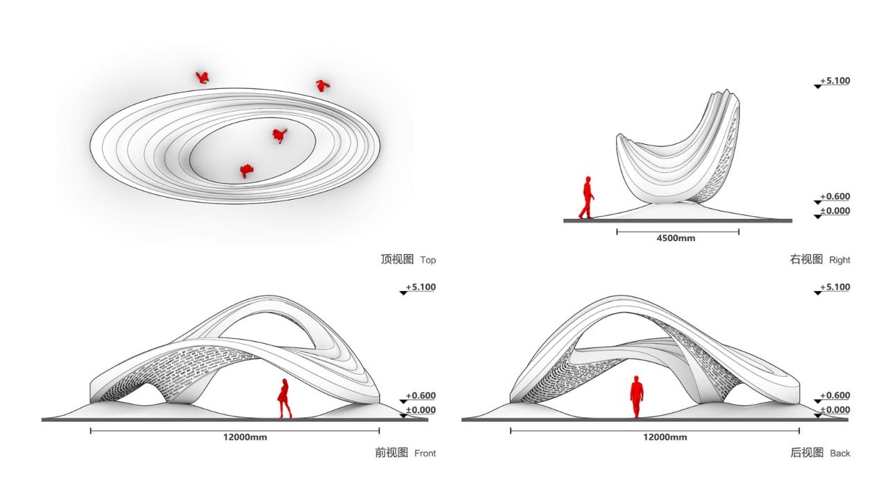 BIM建筑|《永无止境》——纪念北京外国语大学建校八十周年公共艺术作品 / 胡泉纯新作