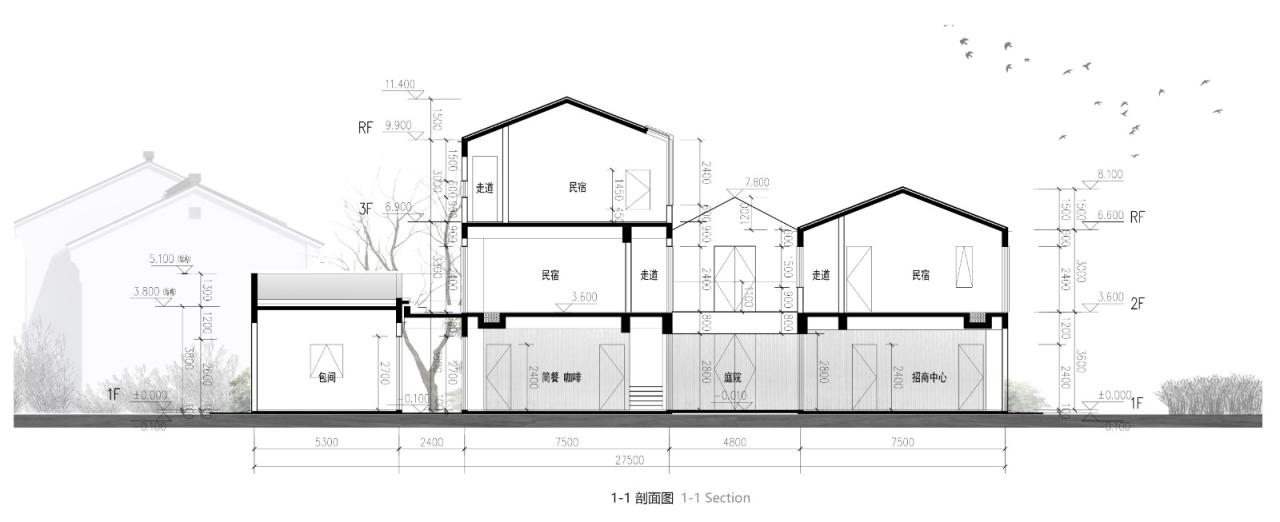 BIM建筑|剖面就是立面：白色的苏州伴宅 / Wutopia Lab