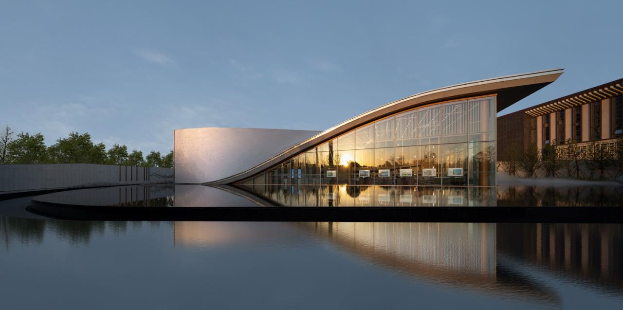 BIM建筑|武汉城建 · 花山印象：旋扭的动感 / 成执设计