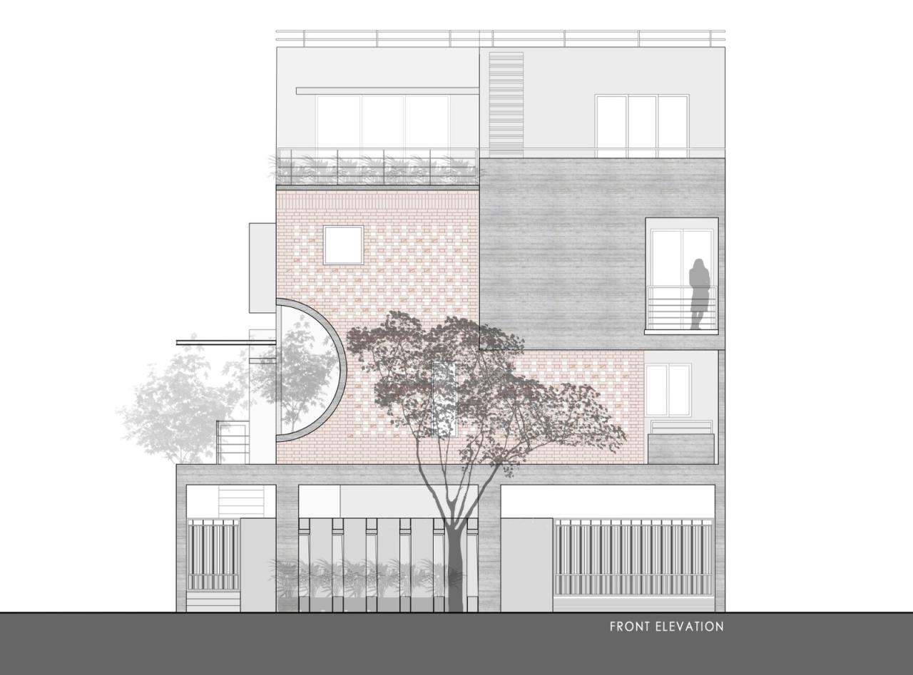 BIM建筑|三代同堂之家：Samruddhi 住宅 / AANGAN Architects